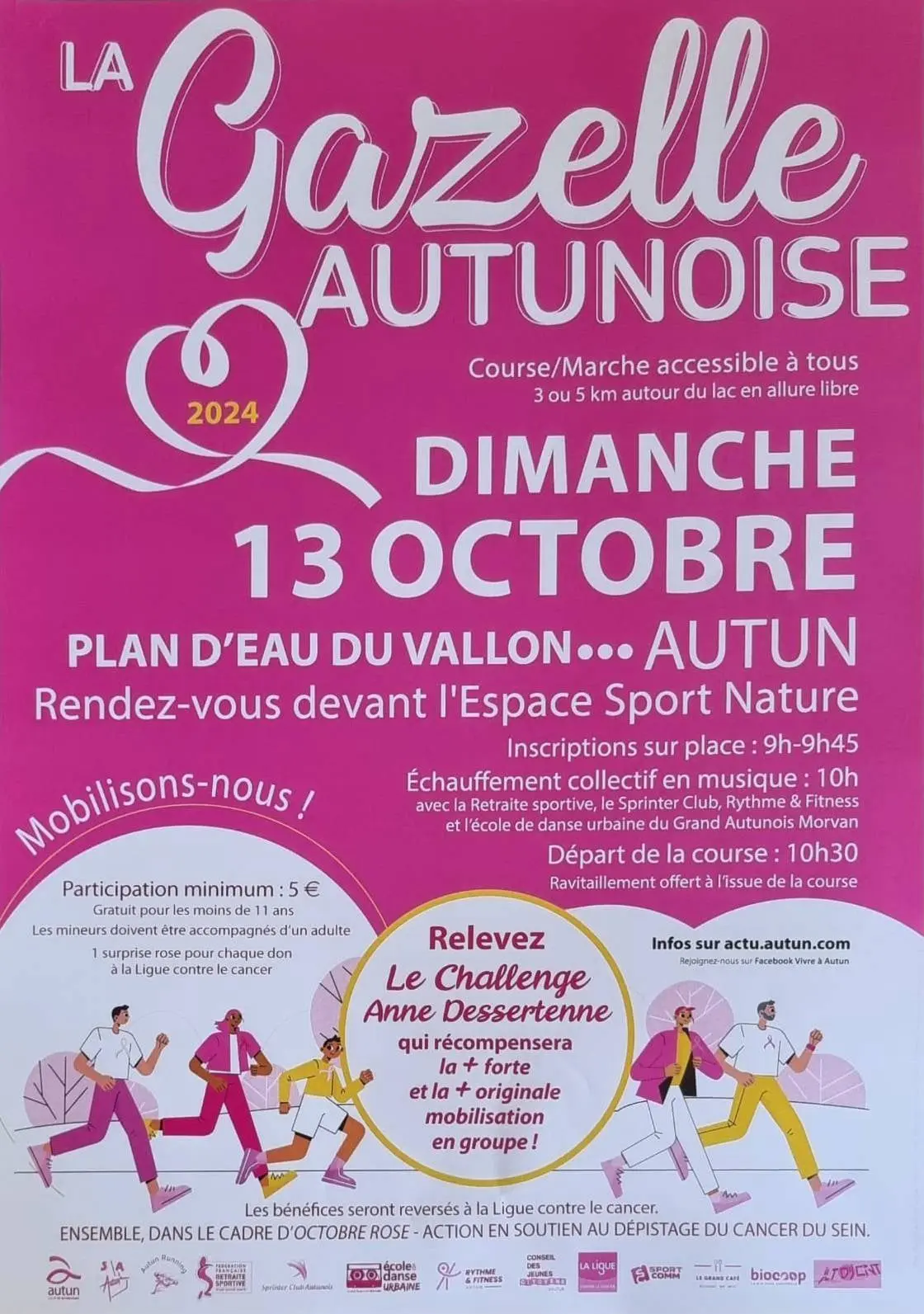 Dimanche 13 octobre 2024-Course La Gazelle Autunoise